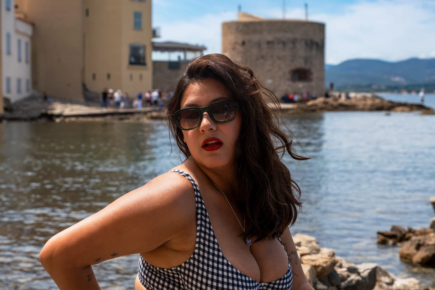 Portrait of Andrea on the coast of southern France